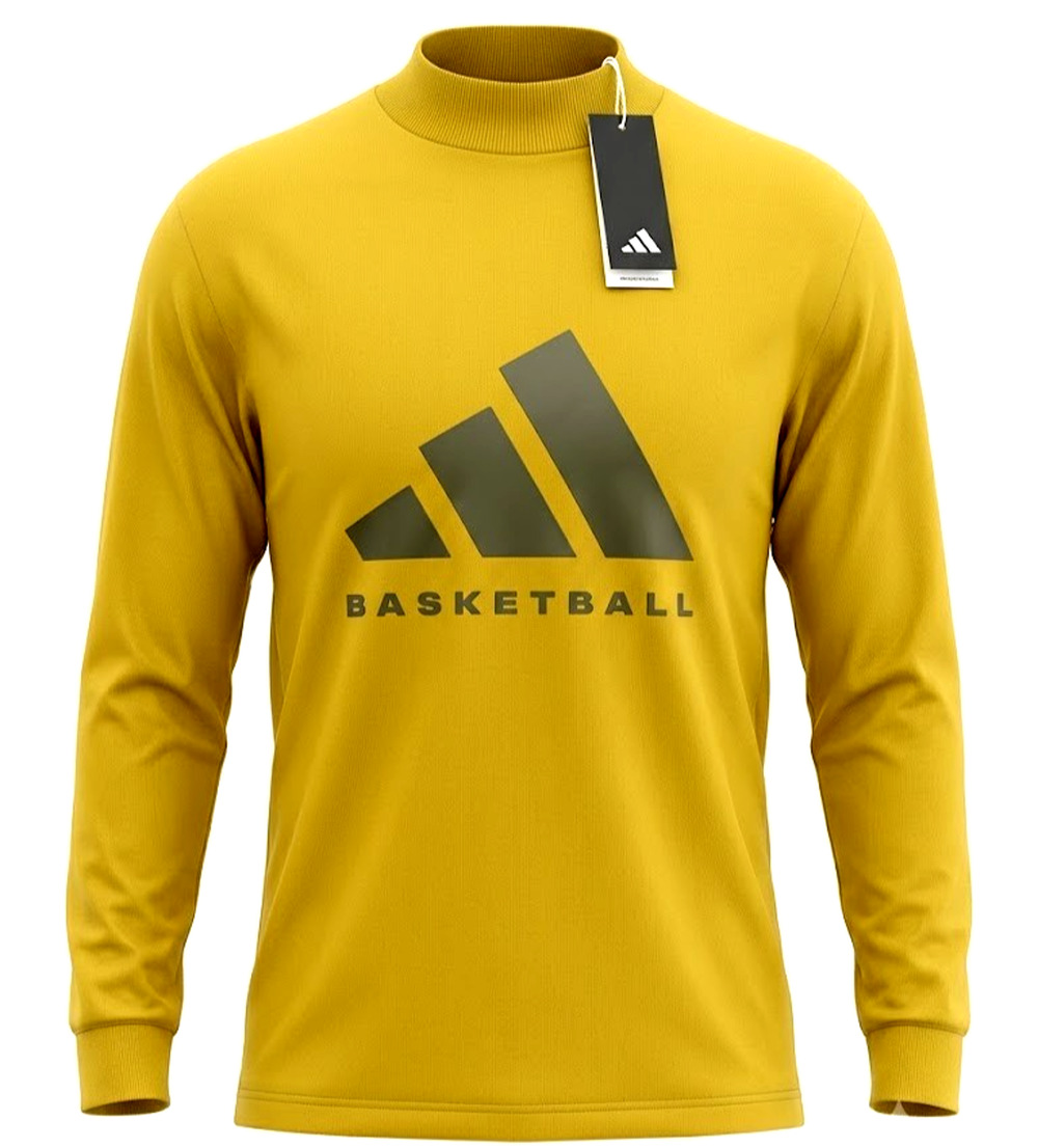 Adidas Basketball Long Sleeve T-Shirt - Men's Small, Pulse Olive - NWT
